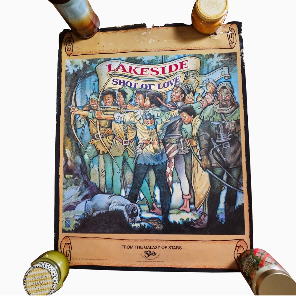 Lakeside Shot of Love Album Promo Poster 24x30 Vintage 1978 RCA Records Funk